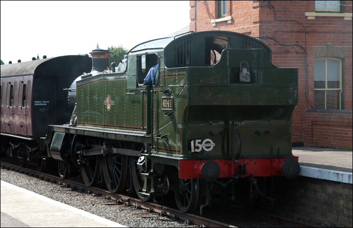 GWR 2-6-2T 5521 in North Weld station on the 30th June 2013