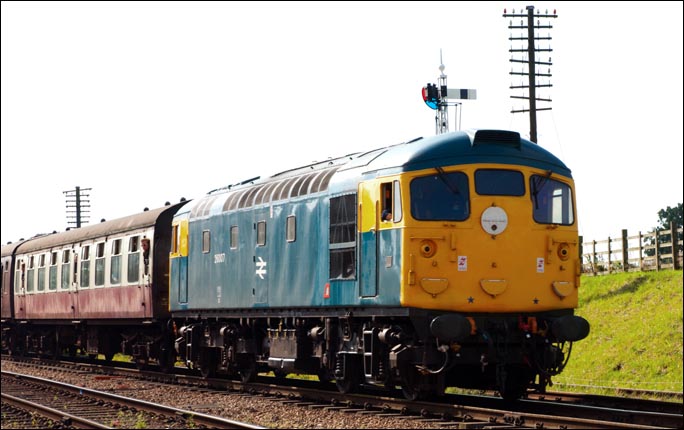 Class 26007 at Quorn and Woodhouse station on the 12th of  September  2010