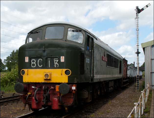 D123 at Rothley in 2008 on the windcutters.