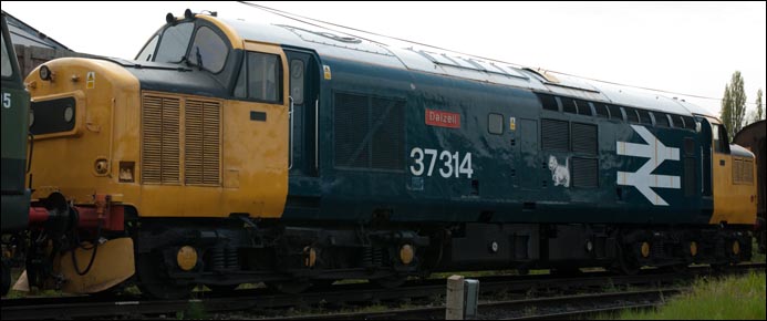 Class 37314 at Loughborough 2nd May 2008  