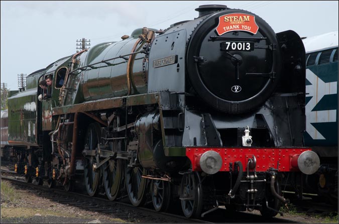 BR standard class 7 no.70013 Oliver Cromwell.