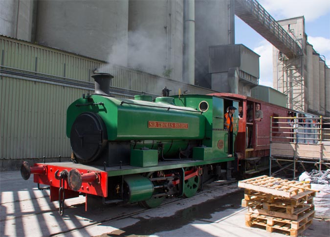 0-4-0ST Sir Thomas Royden at Ketton Cement works in 2015