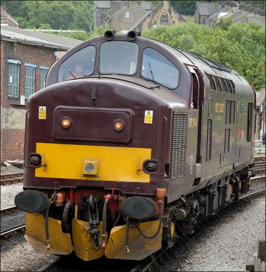class 37248 which was D6948 is at Keighley station 