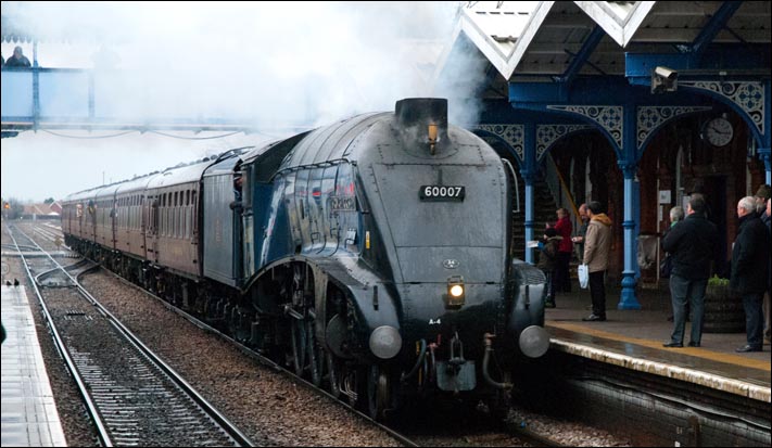 LNER A4 Sir Nigel Gresley was on the The York Yuletide Express 