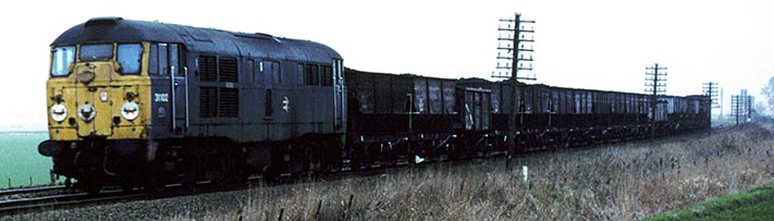 Class 31132 on a freight 
