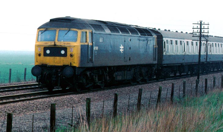 Class 47 on a Flower Parade train at French Drove