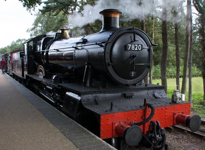Great western Railway no. 7820 Dinmore Manor at Holt in 2014