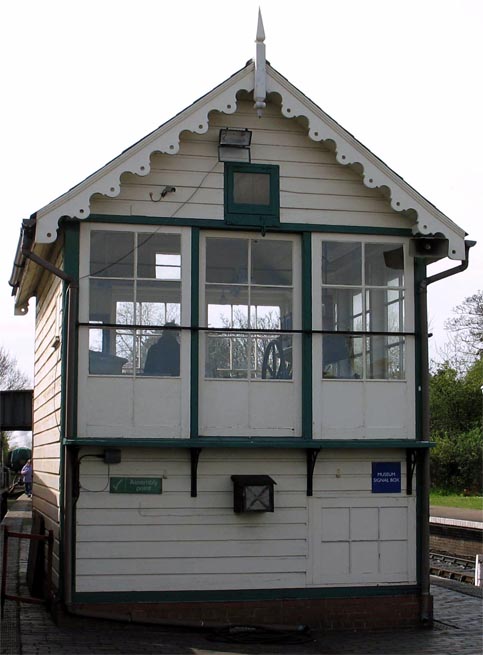 Sheringham East signal box from the end 