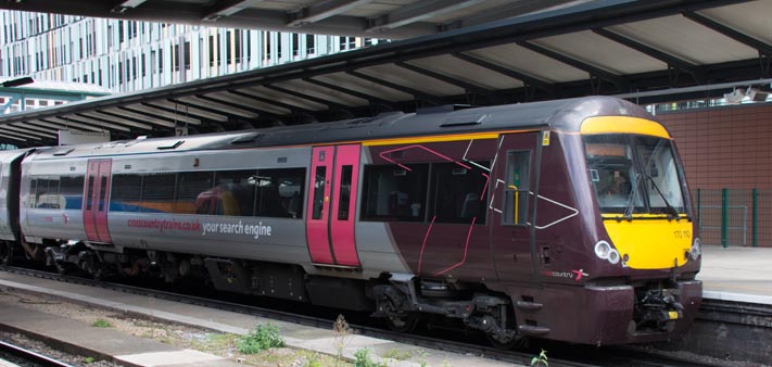 Cross Country class 170110 in Nottingham station 