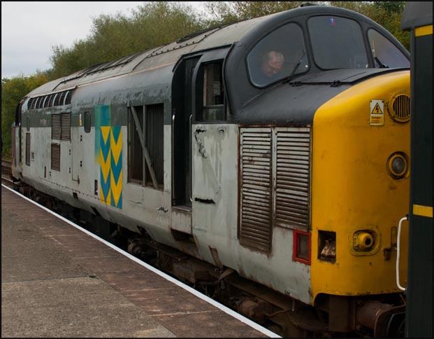 Class 37318 from the other end at Orton Mere