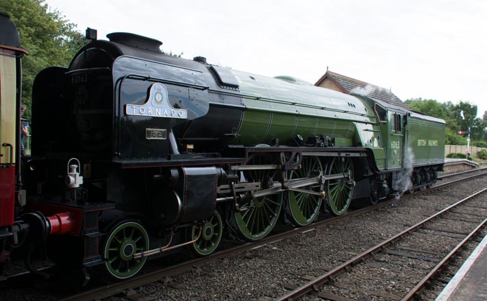 Tornado at the Nene Valley's Orton Mere station on the 12th of  August in 2015 