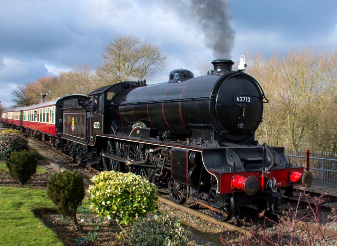 4-6-0 62712 Morayshire at Orton Mere on the 21st of Febuary 2015 