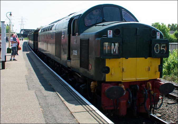 D335 at Peterborough Nene Valley station during the Diesel Gala 17th May 2014 