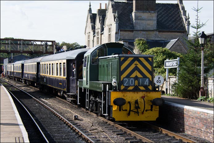 D9520 in Wansford station at Nene Valley Railway on Saturday the 27th September 2014