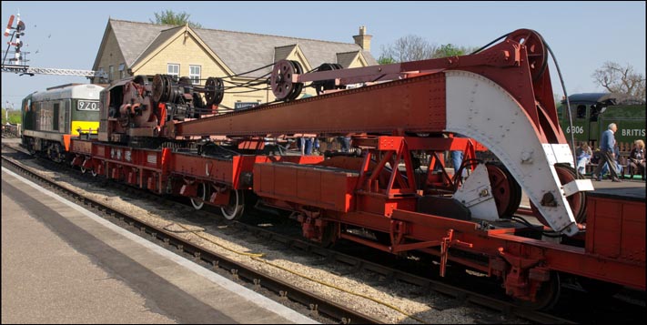  Class 20 with The Nene Valleys breakdown train at wansford station on the 28th of April 2007