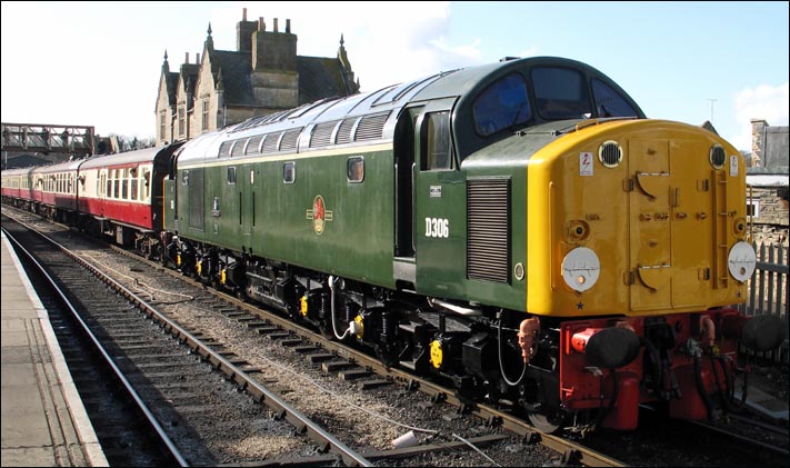 D 306 in Wansford station 3rd March 2007