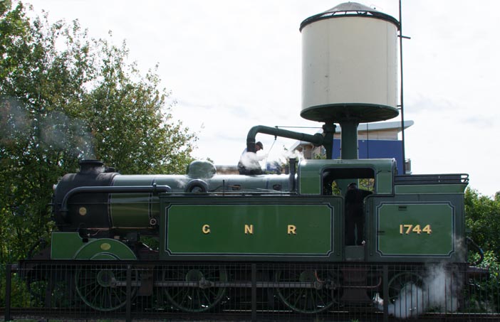 The GNR N2 on the 28th of  August in 2015  at the Nene Valley's Peterborough station 