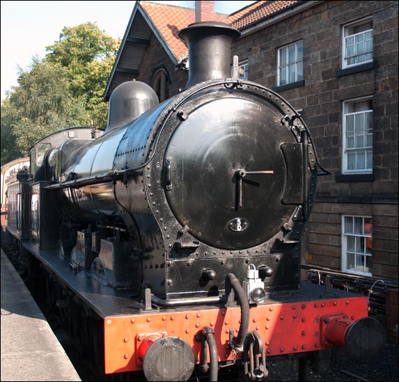 7F Super D 49395 between turns at the NYMR in 2008 at Grosmont