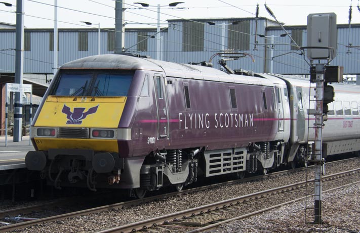 Class 91101 Flying Scotsman on sides
