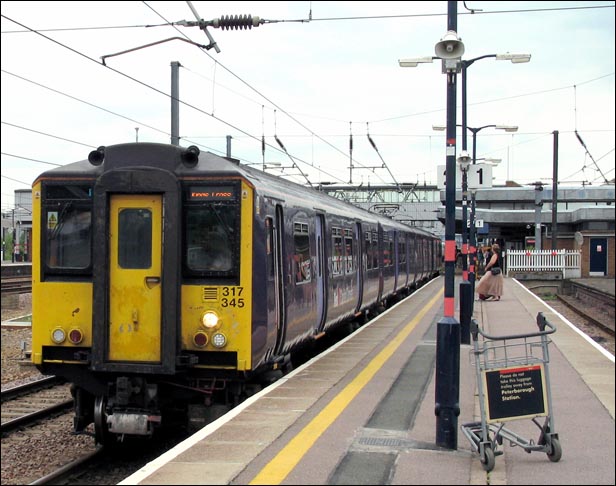 First Capital Connect class 317345 in platform 2 on the 18th of June 2006.