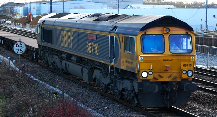 GBRf class 66710 on the 14th December 2020