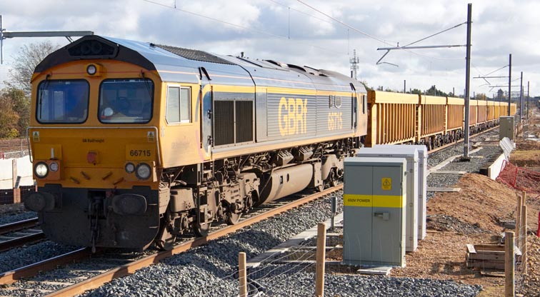 GBRf class 66715 on the 3rd of November 2020