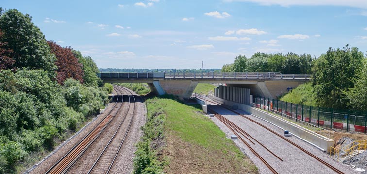 The A15 dual carriage way road bridge on the 8th of June 2021 