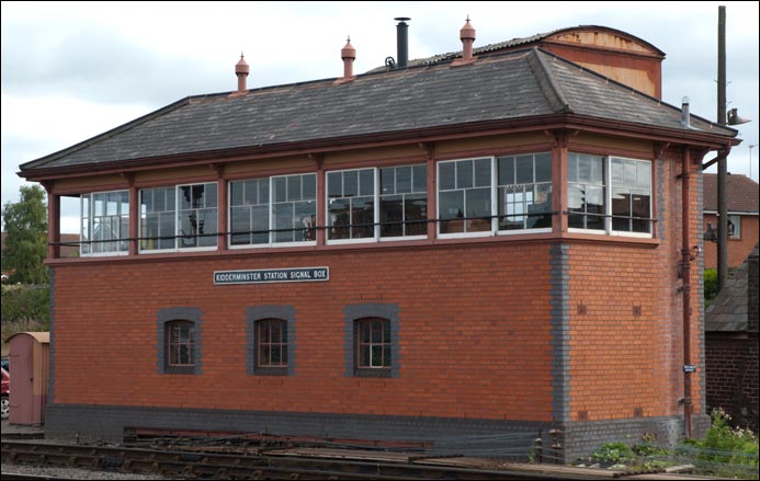 Kidderminster Station Signal Box at the Severn Valley Raiway 