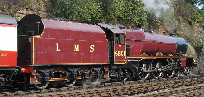 LMS 4-6-2 6201 at Bewdley on the Seven Valley Railway in 2006