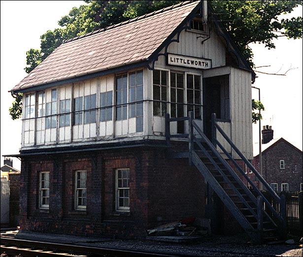 Littleworth signal box befor it had its new PVC windows in BR days
