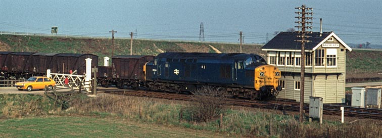 Class 37034 past Sleaford North in BR days 