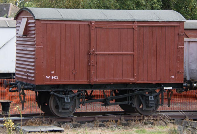 Covered van W 18422, Quorn and Woodhouse station,