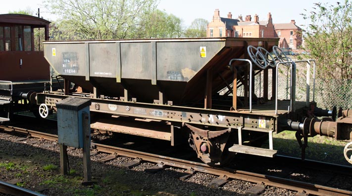 Dogfish Ballast wagon HPA 9927144 at the Great Central railway in 2011