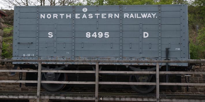North Eastern Railway wagon number 8495 