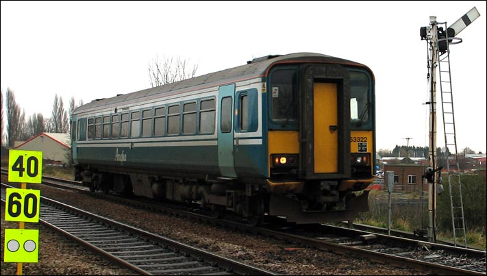 Anglia class 153322 at Whittlesea in 2004