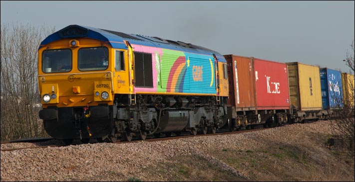 GBRf class 66723 heading for Peterborough 