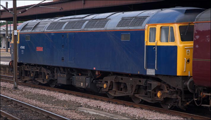 Grand Central Sunderland to York train  with class 47843 