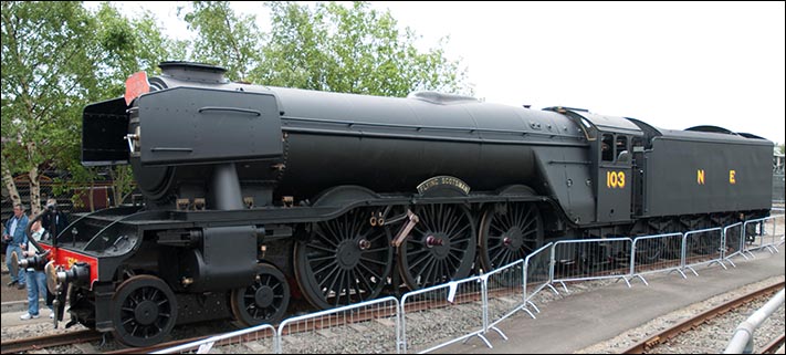 NE A3 Flying Scotsman 103 at Railfest at the National Railway Museum at York on the 6th of June 2012 