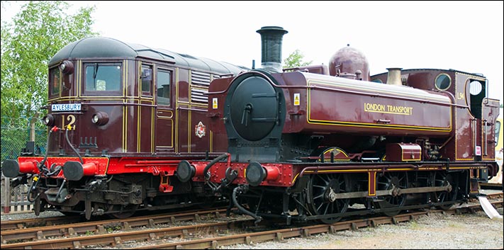 London Transport No.12 and ex GWR 0-6-0ST L94 at Railfest in 2012  
